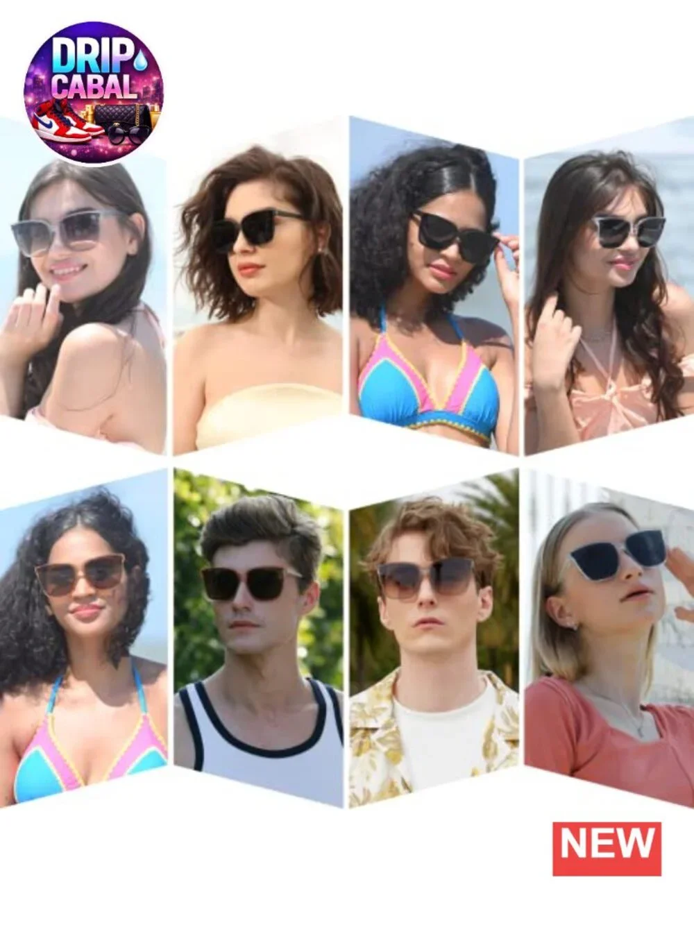 Retro Oversized Square Sunglasses UV400 TR90 Lightweight Unisex
